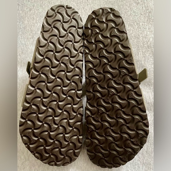 Birkenstock Women’s Size 41 US 10 Mayari Stone Leather Slip On Sandals - Picture 2 of 6